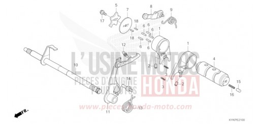 BARILLET DE SELECTION CRF110FR de 2024